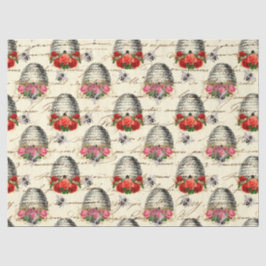 Papel Tecido Vintage Honey Bee Series Design 8