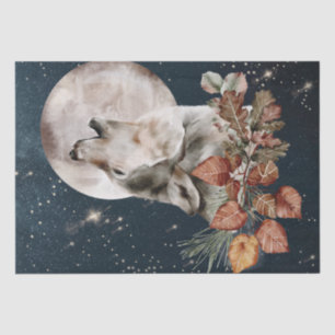 Papel Tecido Wolf Watercolor