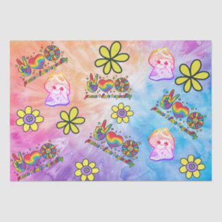 Papel Tecidual com a Paz e a Igualdade de Amor