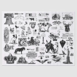 Papel Tecidual de Desvinculação de Colagem de Vint