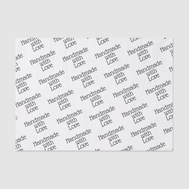 Papel Tecidual - Fita Manuscrita Com Amor (Frente )