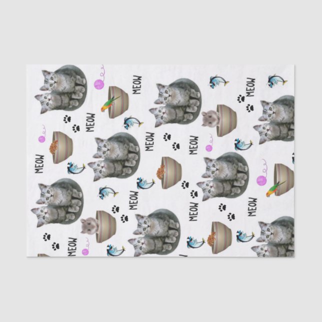 Papel Tecidual, Kitten Meow (Frente )