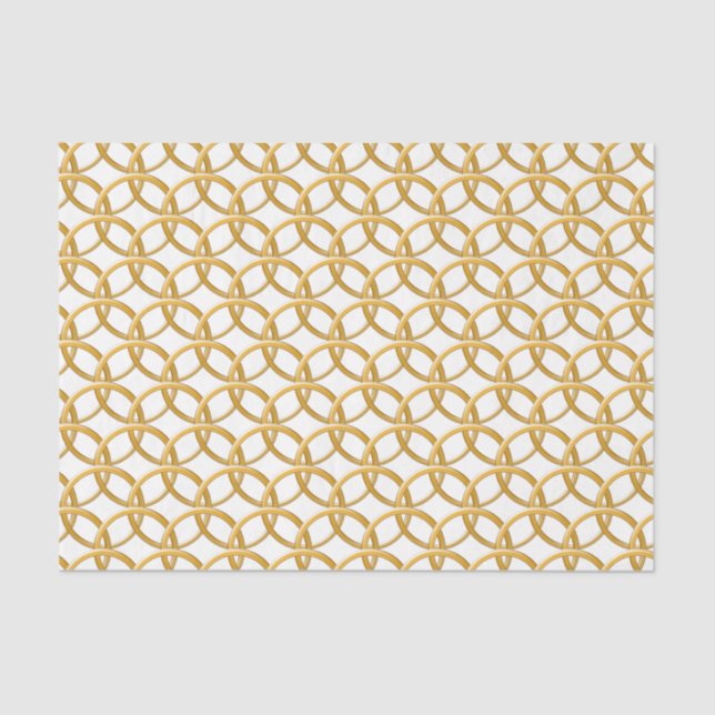 Papel Tecidual - Ouro Chain Mail (Frente )
