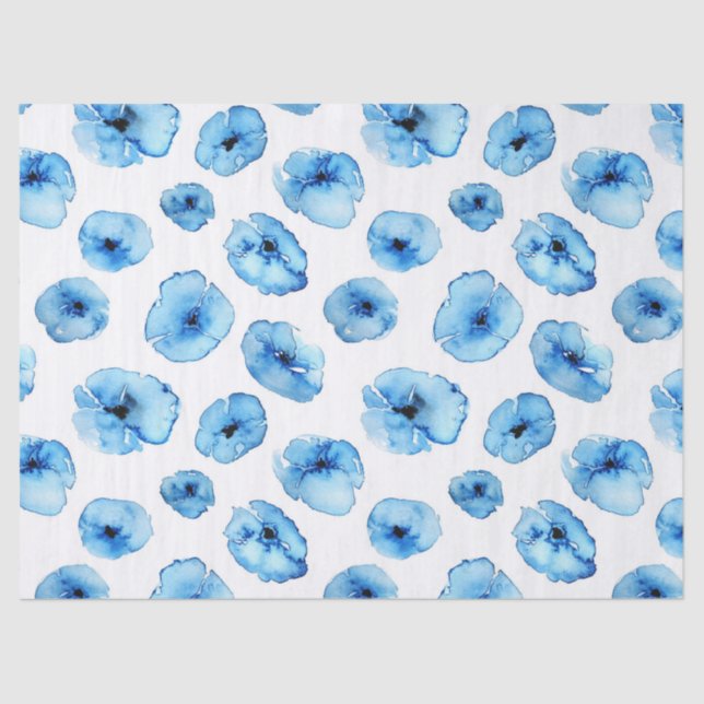 Papel Tecidual + Papel de Decoupage - Papas Azuis (Frente )