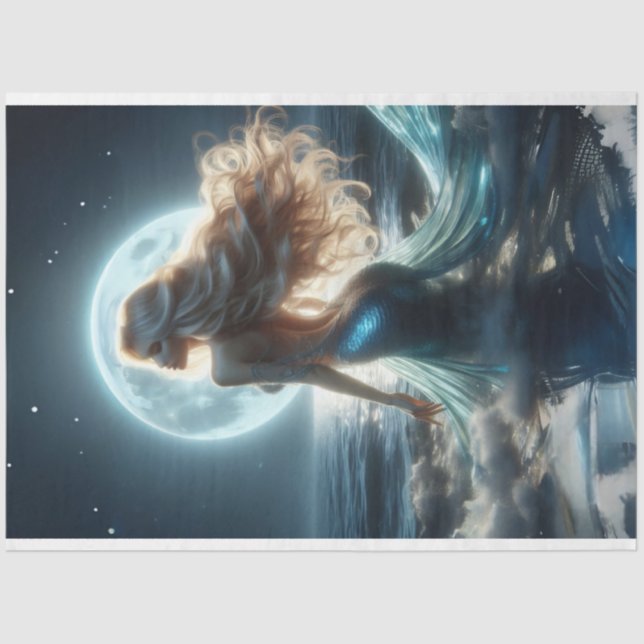 Papel Tecidual sobre Sereia (Frente )