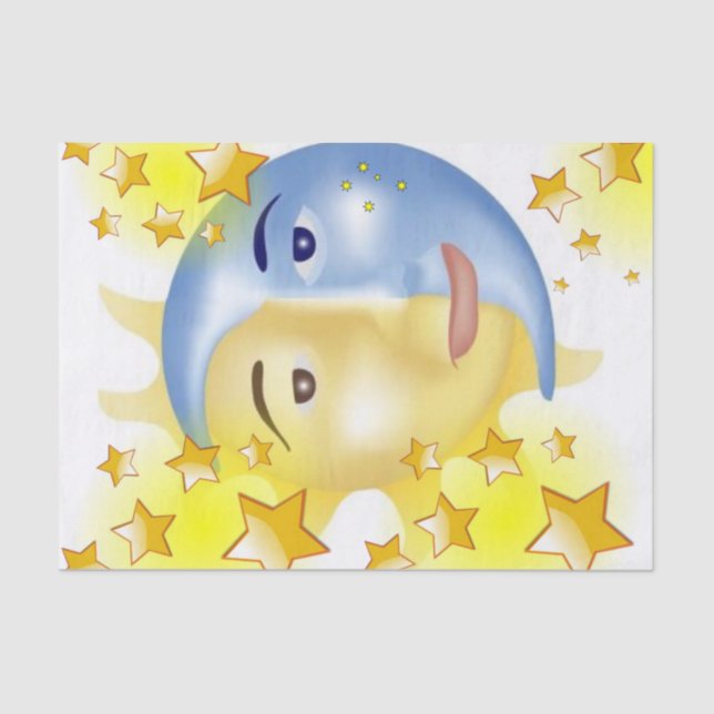 Papel Tecidual Sun Moon Stars (Frente )