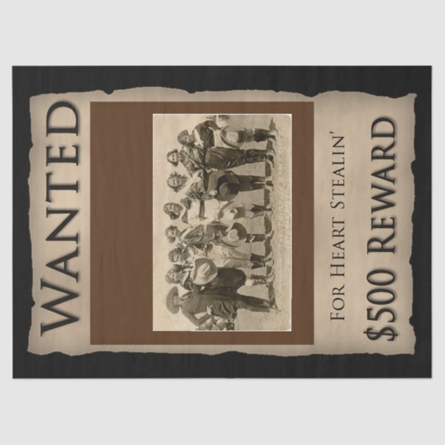 Papel Tecidual Vintage Cowgirl (Frente )