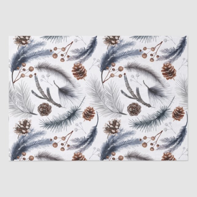 Papel Tecidual Woodland Winter Boho (Frente )