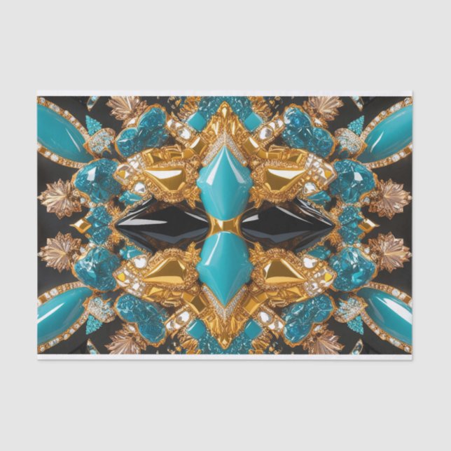 Papel tecidular com as cores das Bahamas design (Frente )