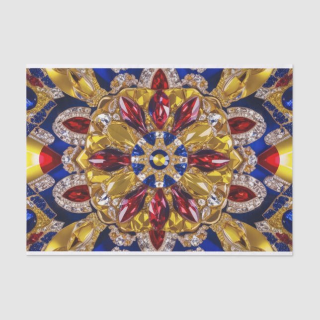 Papel tecidular com cores Colômbia design (Frente )