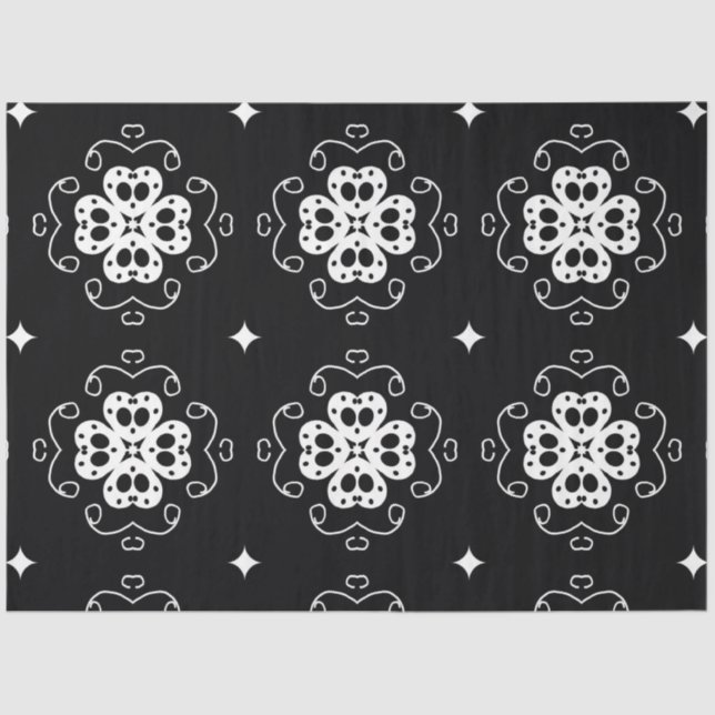 papel tecidular das flores abstrato modernas (Frente )