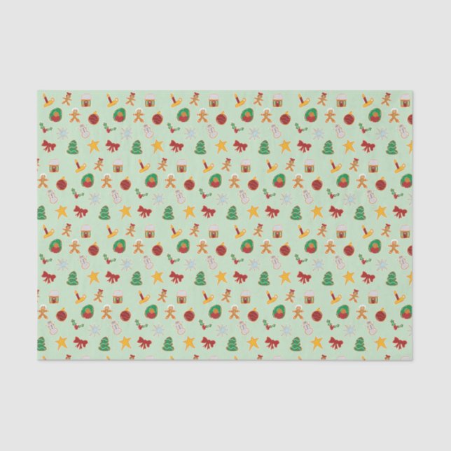 Papel tecidular de biscoito de gengibre (Frente )