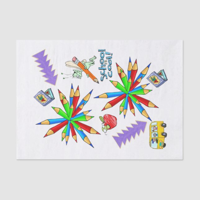 Papel tecidular de volta à escola é Legal (Frente )