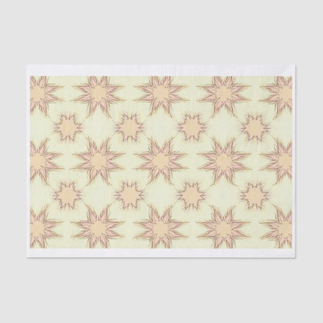 Papel tecidular em forma de estrela (Frente )