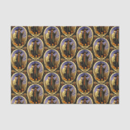 Papel tecidular espantalho do Halloween