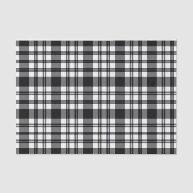 Papel tecidular listra Xadrez branca e preta (Frente )