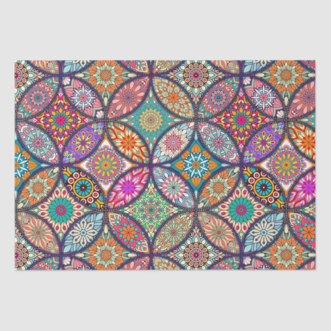 Papel tecidular Mandala (Frente )