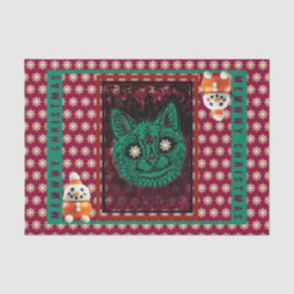 Papel tecidular MEWWWWY CHRISTMAS