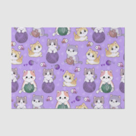 Papel tecidular para gatinhos adoráveis