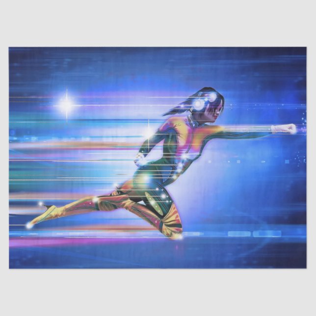 papel tecidular super-herói (Frente )