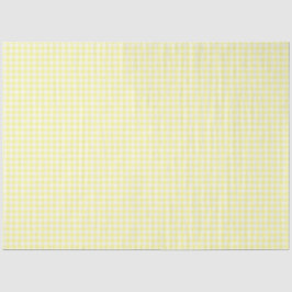Papel Teclado Gingham Amarelo e Branco
