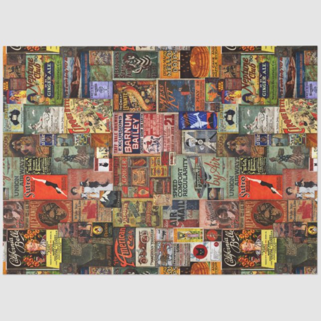 Papel Teclado Publicitário Vintage (Frente )