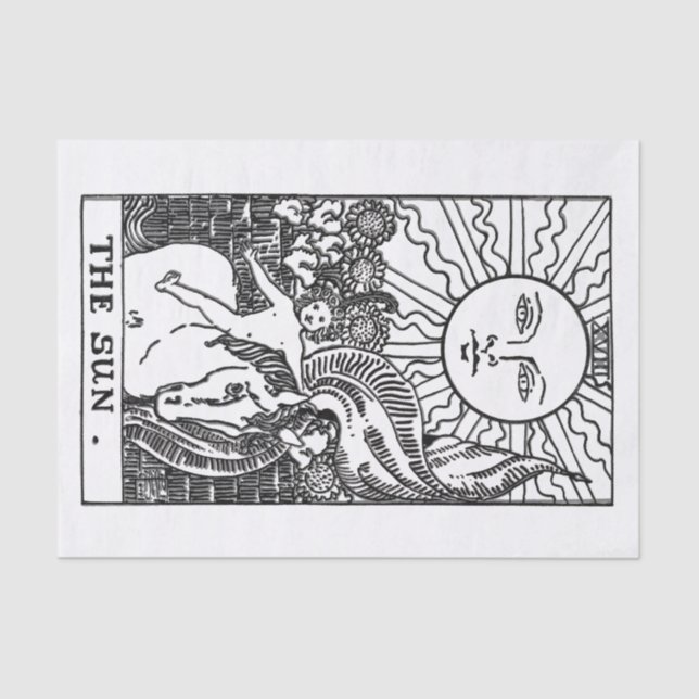 Papel Teclado Sun Tarot Card (Frente )