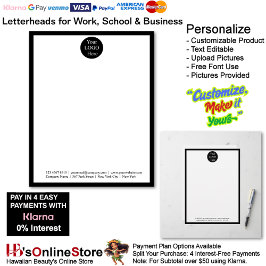 Papel Timbrado 12 Business Black Logo Letterhead Business Brand 