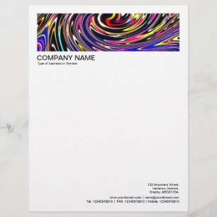 Papel Timbrado 2 na borda do cabeçalho 1/2 polegada - espiral