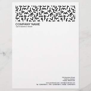 Papel Timbrado 2 na Cabeçalho Borda de 1/2 Polegada - Estilo Kuba