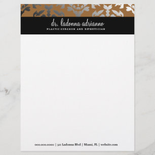 Papel Timbrado 311 Bronze Ladonna Damask