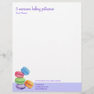 Papel Timbrado 5 Macarons - Cabeçalho