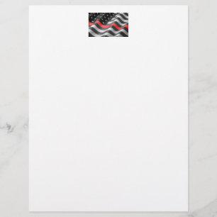 Papel Timbrado A Delgada Linha Vermelha