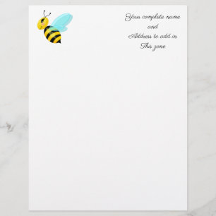 Papel Timbrado Abeja Feliz