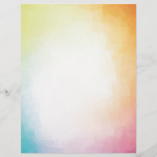 Papel Timbrado Abstrato de arte moderna colorida Tendência Vermel