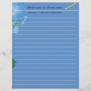Papel Timbrado acessório de casamento para noiva e noivo