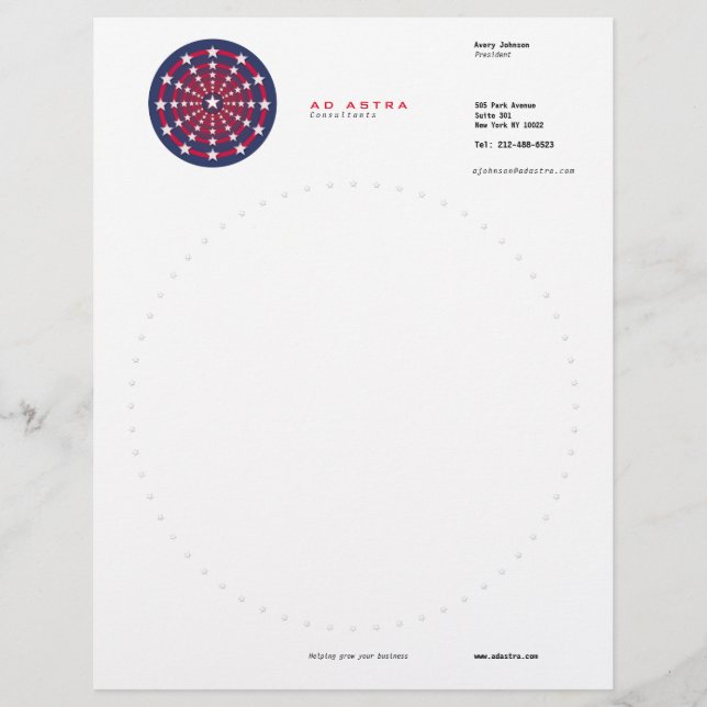 Papel Timbrado Ad Astra Letterhead (Frente)