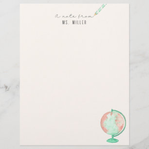 Papel Timbrado Adaptadores personalizados para professores