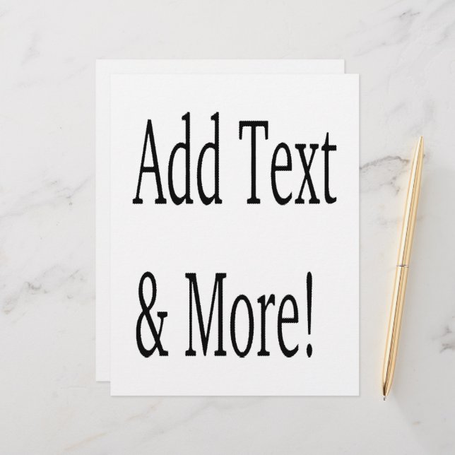 Papel Timbrado Adicionar texto e mais! Personalizar seu próprio p (Frente/Verso In Situ)