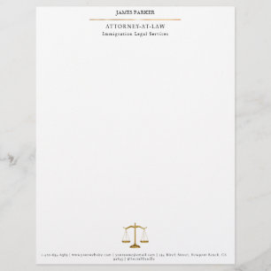 Papel Timbrado Advogado Atuante Classe Branca