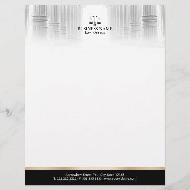 Papel Timbrado Advogado Profissional de Direito (Frente)