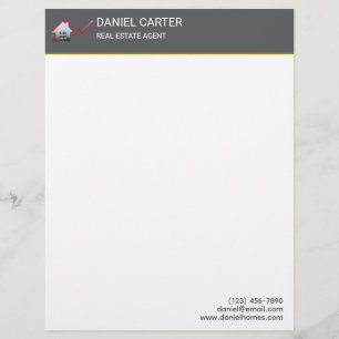 Papel Timbrado Agente imobiliário Letterhead