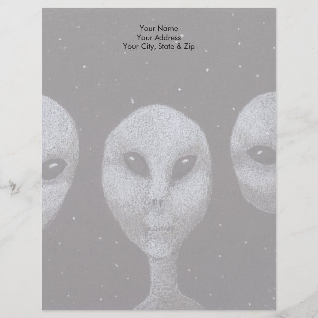 Papel Timbrado Aliens (Frente)