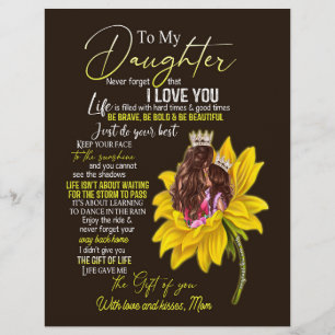 Papel Timbrado Amantes Filhos  À Minha Filha Amor Mãe