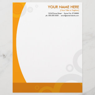 Papel Timbrado anéis laranja
