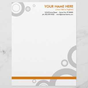 Papel Timbrado anéis laranja