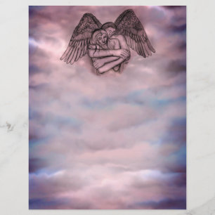 Papel Timbrado Angel Eros no Amor