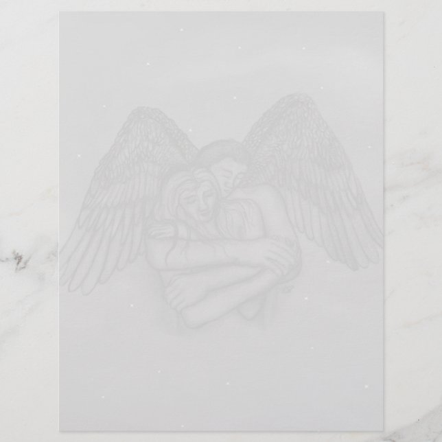 Papel Timbrado Angel Eros no Amor (Frente)