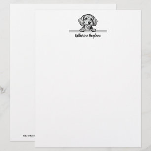 Papel Timbrado Animais Fofos Design Minimalista - Cachorro 1