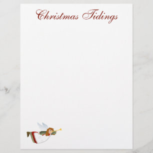 Papel Timbrado Anjo de Notícias de Natal